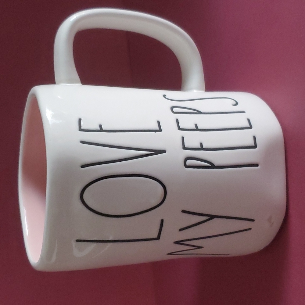Rae Dunn Artisan Collection Mug ... LOVE MY PEEPS Nice Easter Mug Cup